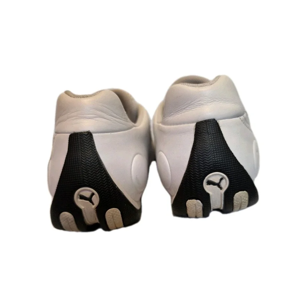 Puma Speed Cat Womens Size US W8 Low White Leather W Gold Netting Sneakers‎